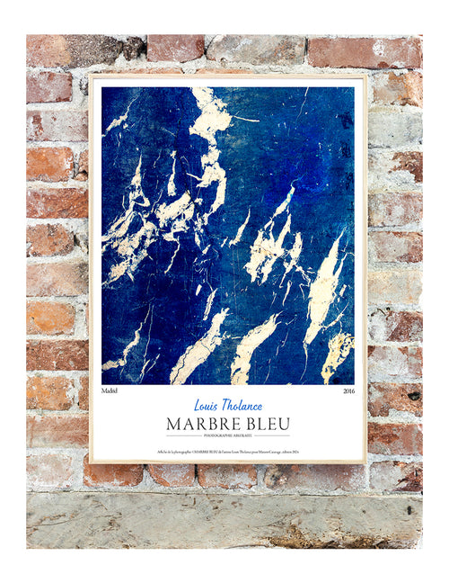 Marbre Bleu Poster